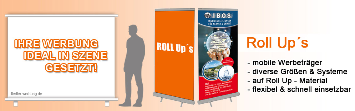 Roll Up mobile Werbung
